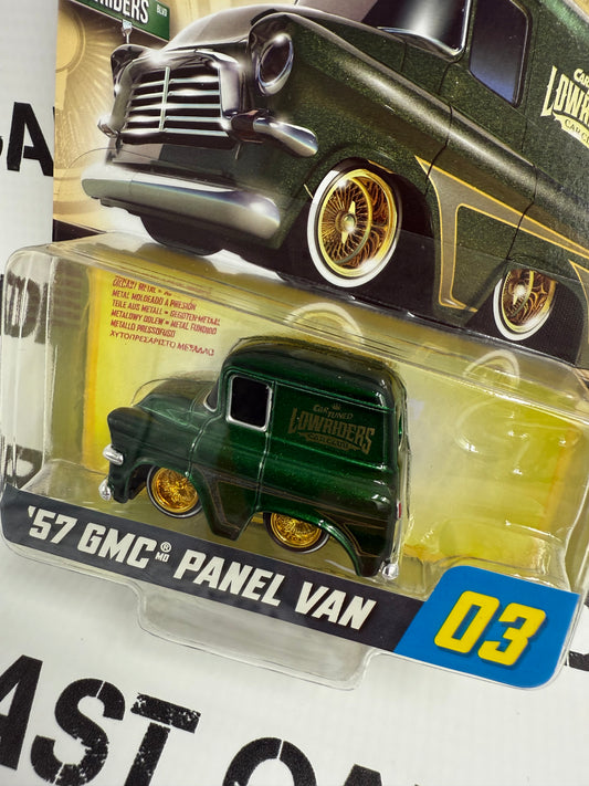 CARTUNED '57 GMC Panel Van Green 1:64 Diecast Series 3