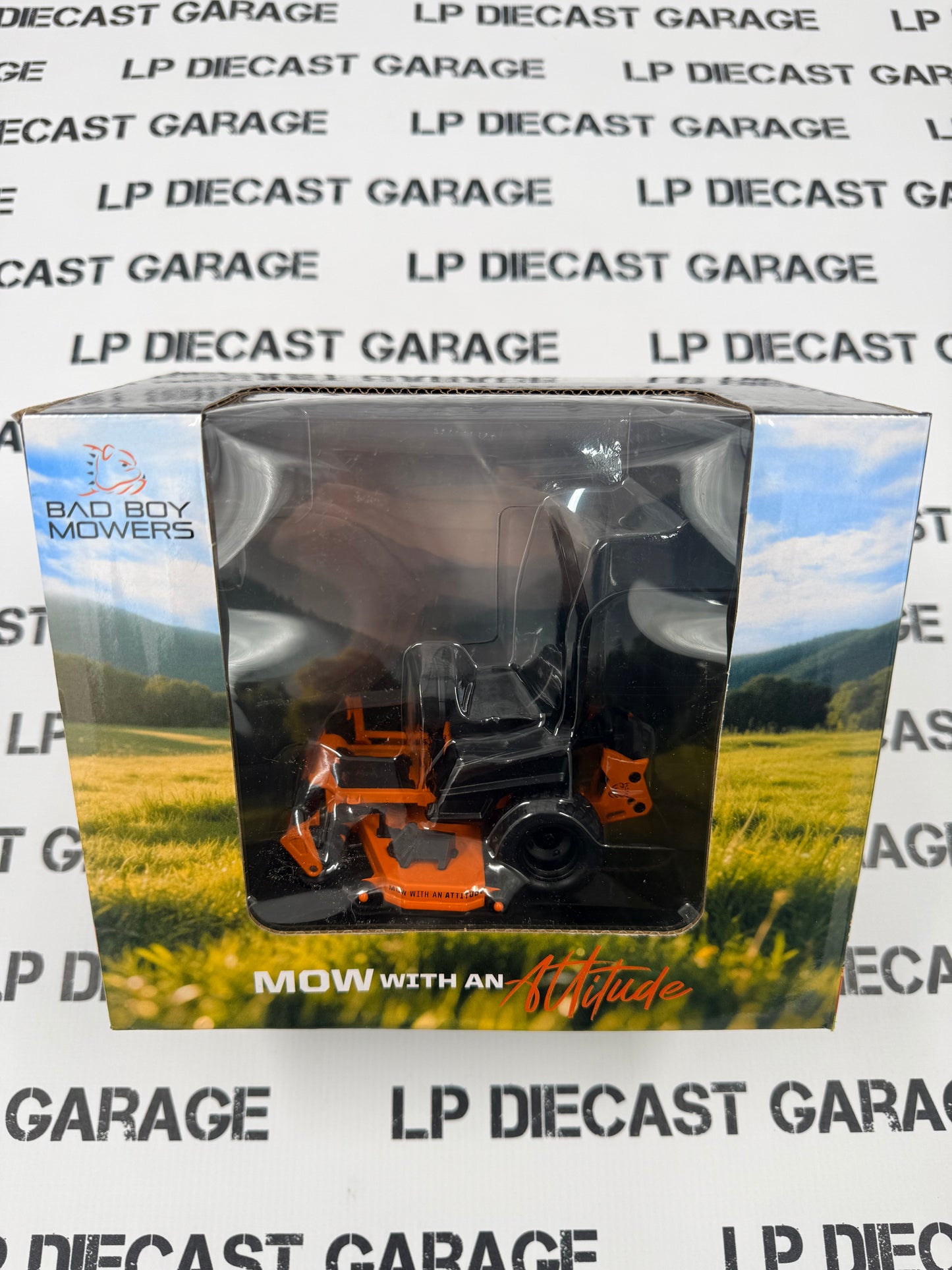 BAD BOY Maverick Zero Turn Mower Orange Replica 1:18 Diecast Model