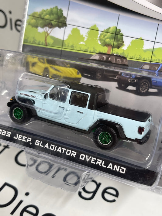 CHASE GREENLIGHT 2023 Jeep Gladiator Rubicon Earl Clear Coat 1:64 Diecast Showroom