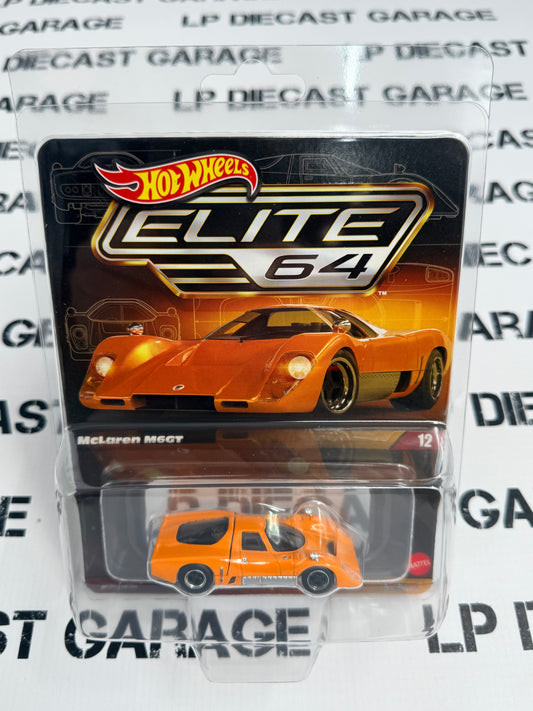 HOT WHEELS McLaren M6GT Orange Elite 64 1:64 Diecast