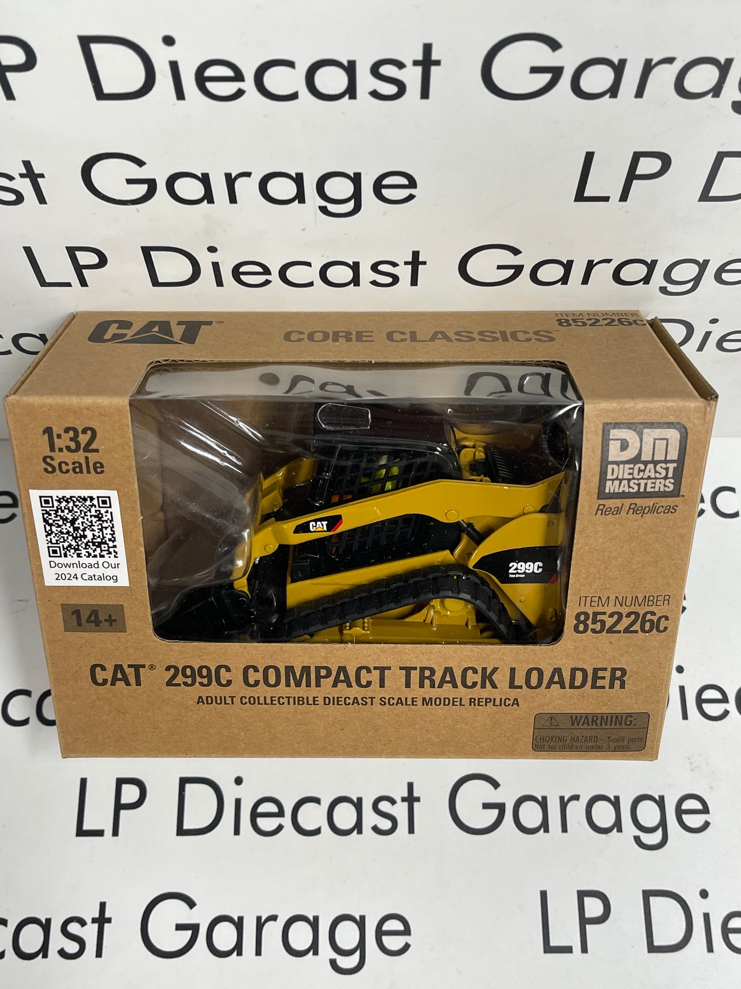 DIECAST MASTERS CAT 299C Compact Track Loader w/ Attachments 1:32 Diecast