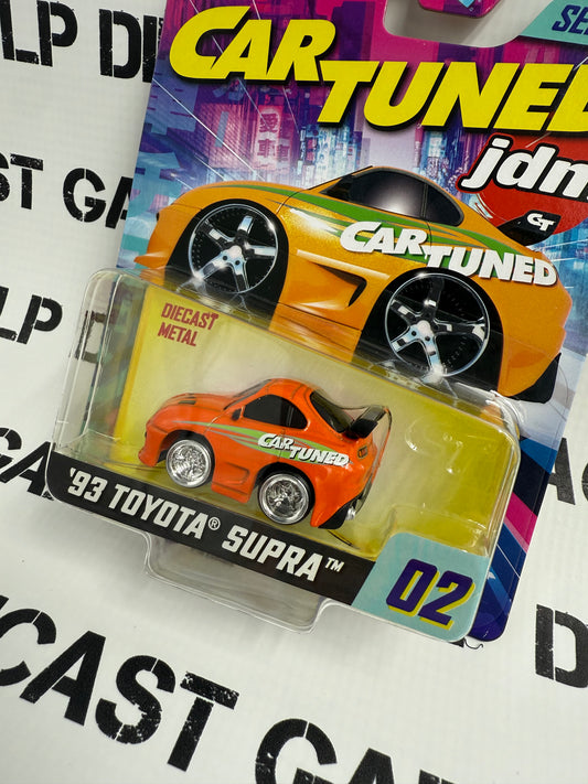 CARTUNED '93 Toyota Supra Orange JDM 1:64 Diecast Series 1