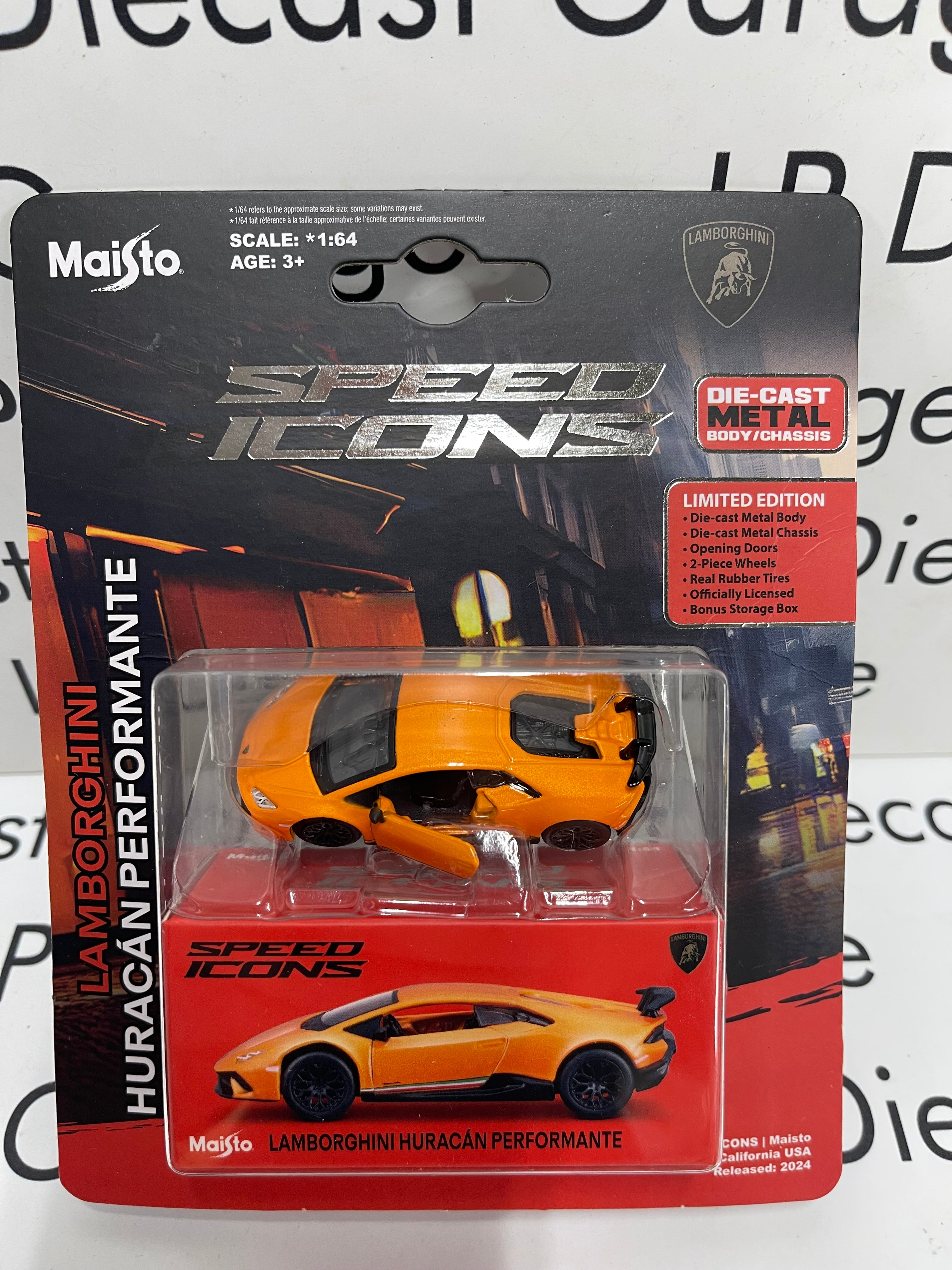 MAISTO Speed Icons Huracan Performante Orange Limited Edit