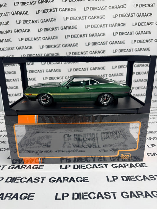 IXO Models 1972 Ford Gran Torino Sport Green Metallic 1:18 Diecast Limited Edition