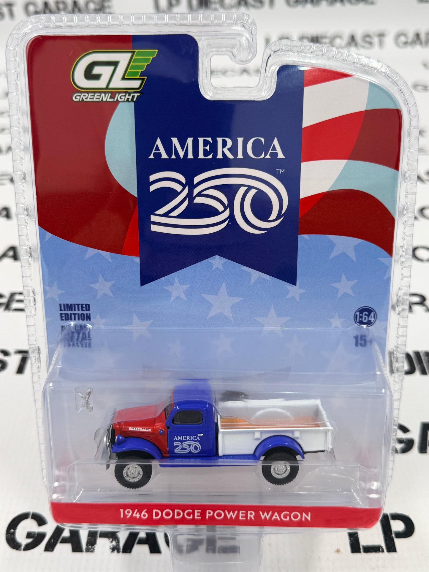GREENLIGHT 1946 Dodge Power Wagon USA 1:64 Diecast America 250 Edition