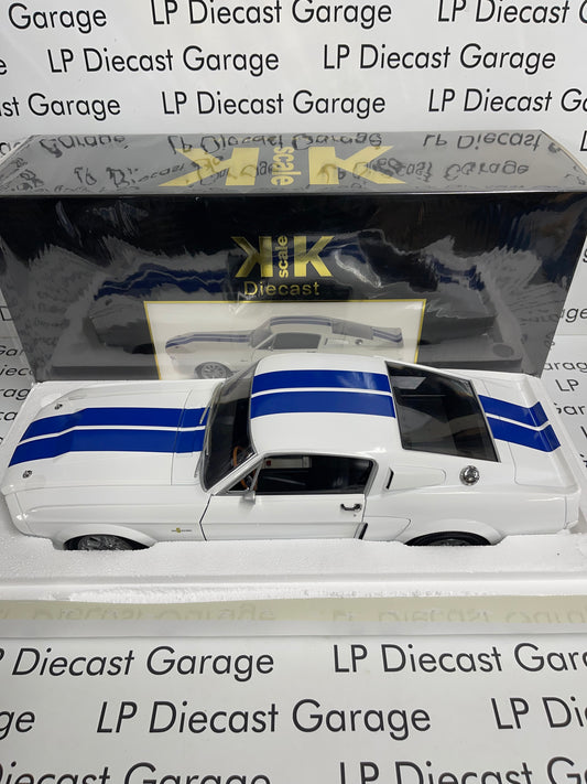 KK Scale 1967 Ford Mustang GT500 Shelby White 1:12 Diecast