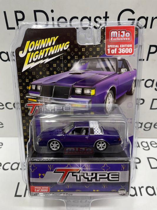 JOHNNY LIGHTNING 1987 Buick Regal T Type Purple 1:64 Diecast MiJo