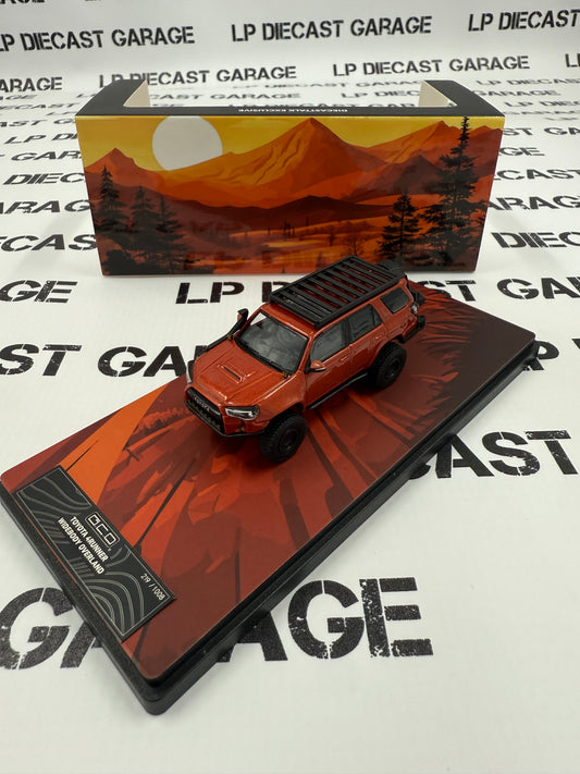GCD Toyota 4Runner Inferno Orange Clean Version 1:64 Diecast DiecastTalk Exclusive