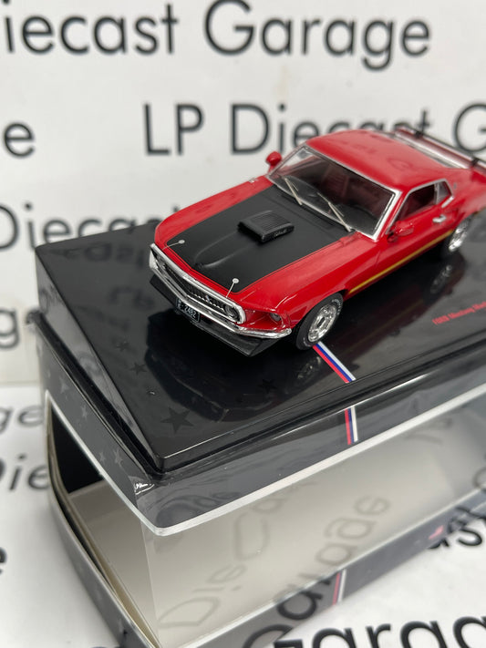 IXO Models 1969 Ford Mustang Mach 1 Red 1:43 Diecast USA Model