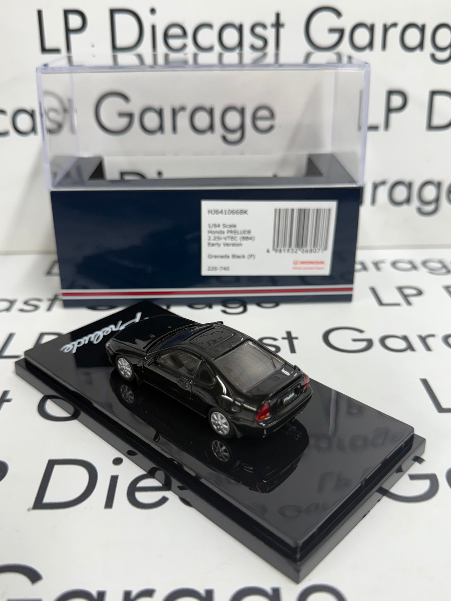 HOBBY JAPAN Honda Prelude 2.2Si VTEC BB4 Granada Black 1:64 Diecast