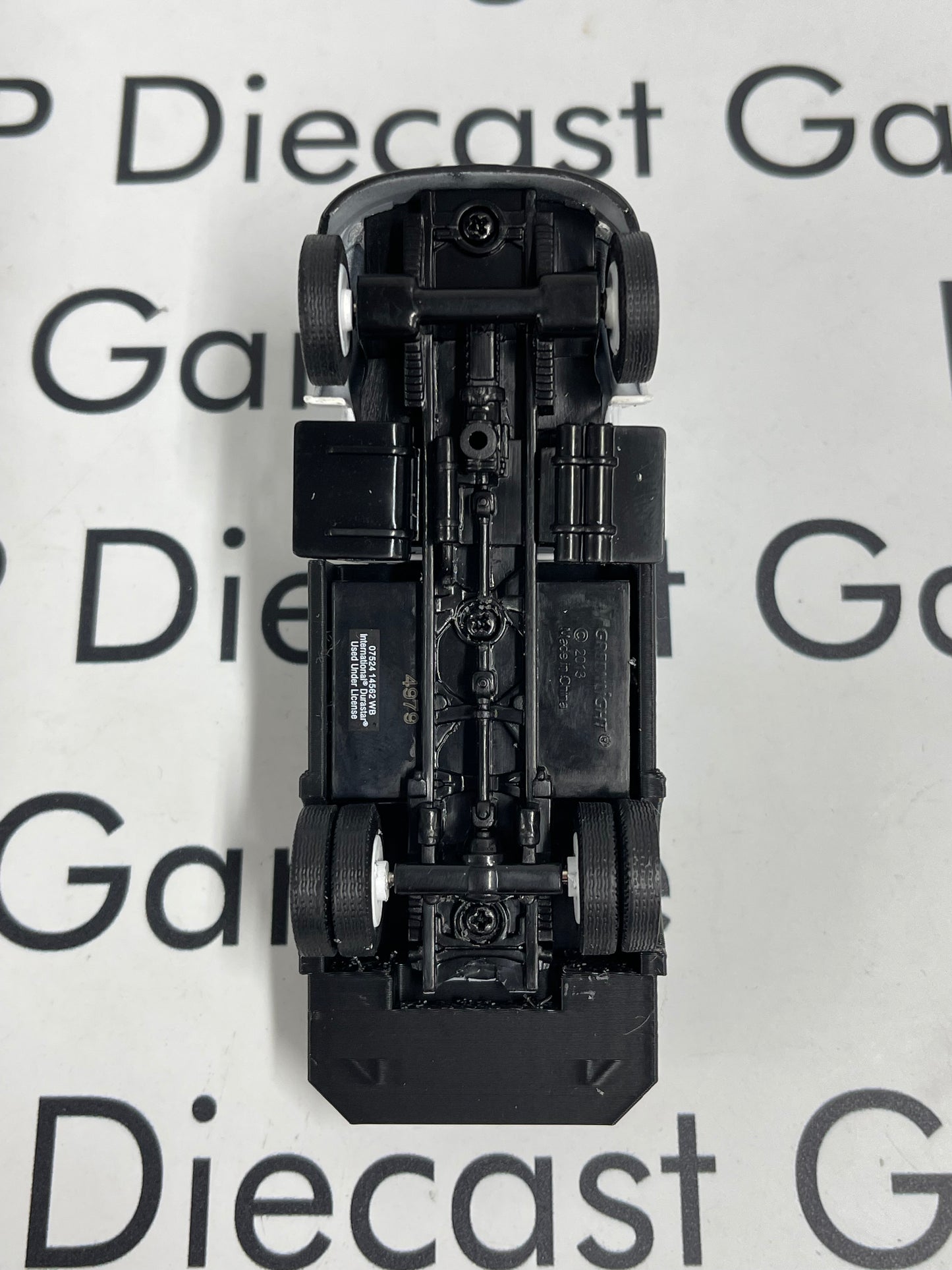 3D Printed Customs Black Flatbed Fits Greenlight International Durastar 1:64 Diecast Trucks