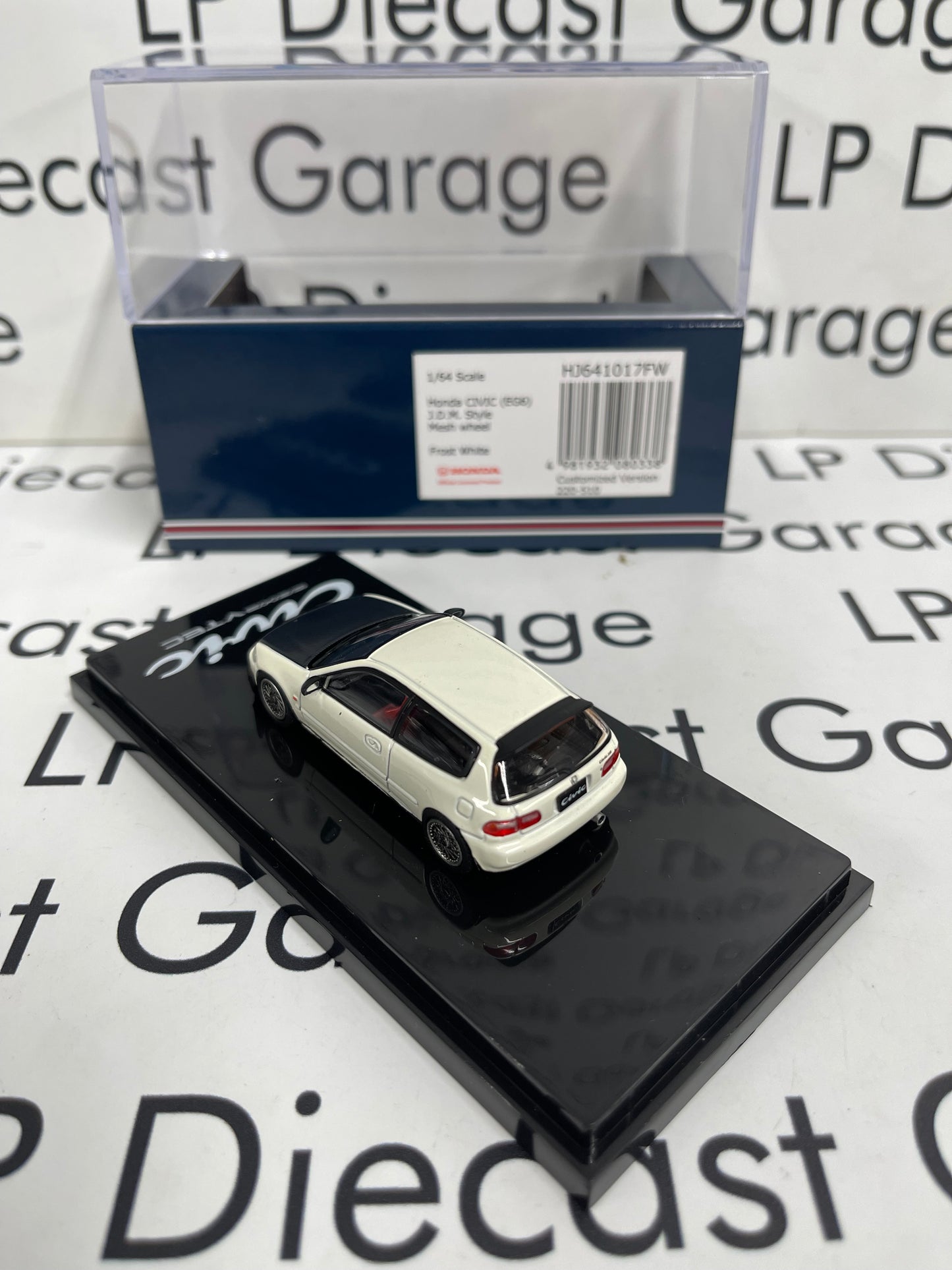 HOBBY JAPAN Honda Civic EG6 Mesh Wheels White 1:64 Diecast