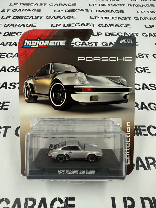 MAJORETTE 1975 Porsche 930 Turbo Silver 1:64 Diecast Collector Series