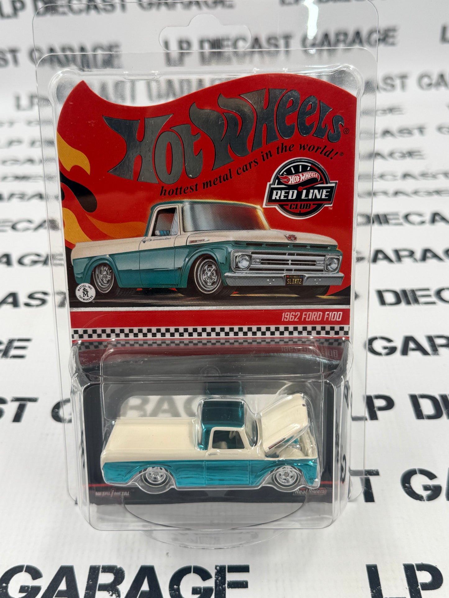 HOT WHEELS 1962 Ford F100 Teal Blue White RLC Collectors 1:64 Diecast