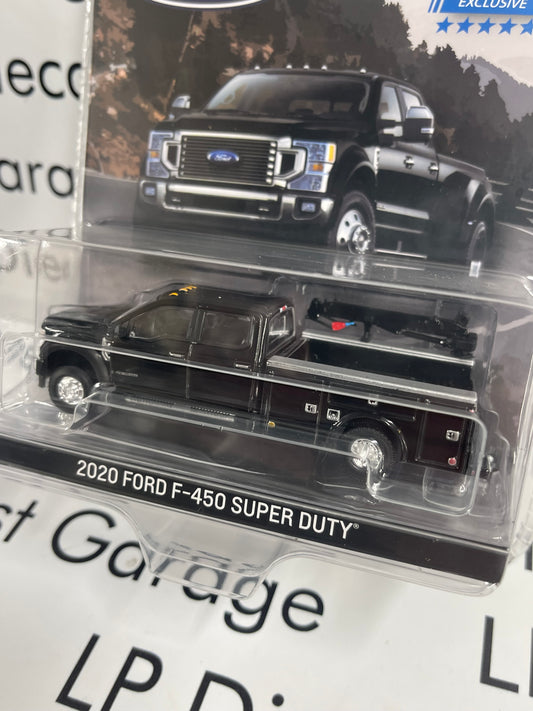 GREENLIGHT 2020 Ford F-450 Super Duty Service Truck Black 1:64 Diecast T&C Exclusive