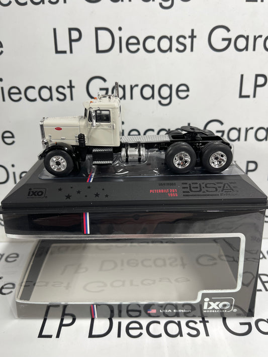 IXO Models 1955 Peterbilt 281 Semi Truck White 1:64 Diecast USA Model