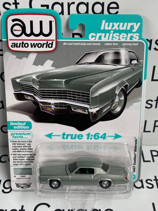 AUTO WORLD 1967 Cadillac Eldorado Firemist Poly 1:64 Diecast Luxury Cruisers