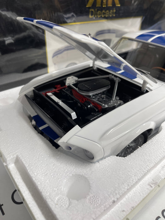 KK Scale 1967 Ford Mustang GT500 Shelby White 1:12 Diecast
