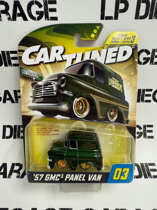 CARTUNED '57 GMC Panel Van Green 1:64 Diecast Series 3
