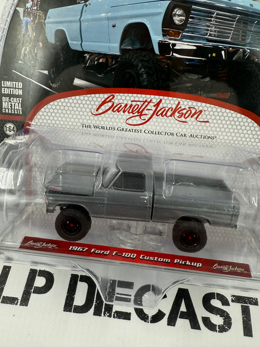 RAW CHASE GREENLIGHT 1967 Ford F-100 Custom Blue 1:64 Diecast Barrett Jackson