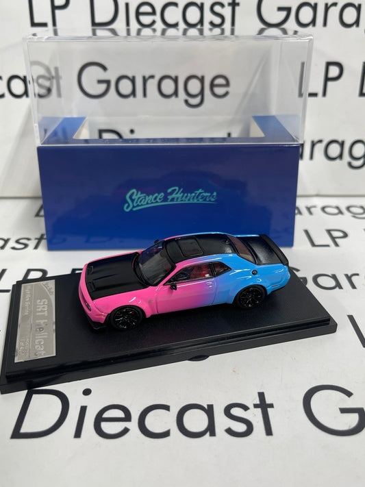 STANCE HUNTERS 2023 Dodge Challenger SRT Hellcat Pink/Blue 1:64 Diecast