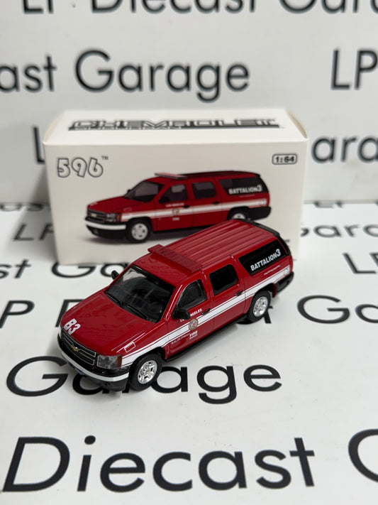 596 Model Chevrolet Suburban Los Angeles Fire Battalion 3 1:64 Diecast