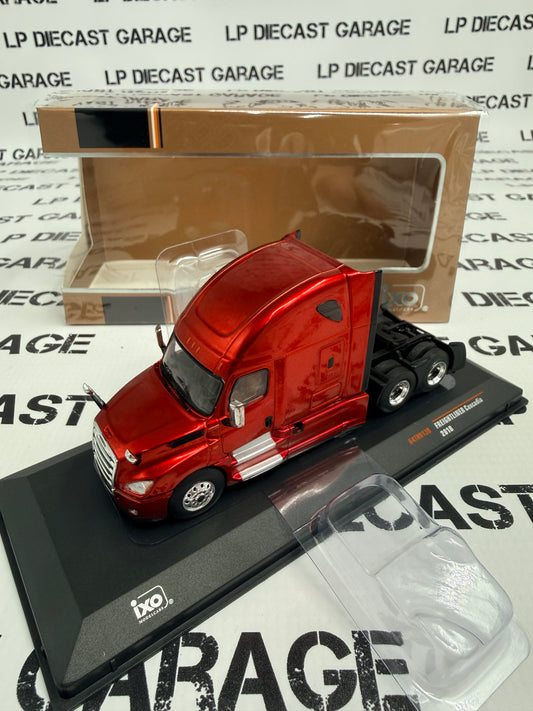 IXO Models 2018 Freightliner Cascadia Metallic Red Semi Truck 1:64 Diecast