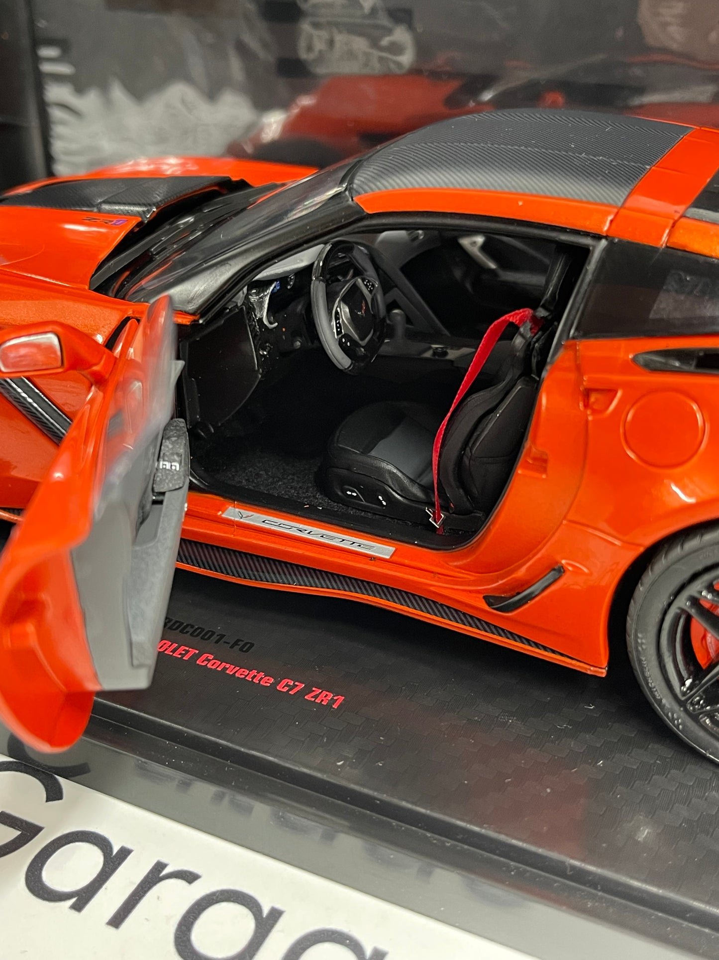 IXO Models 2019 Chevrolet Corvette ZR1 Sebring Orange 1:18 Diecast USA Model