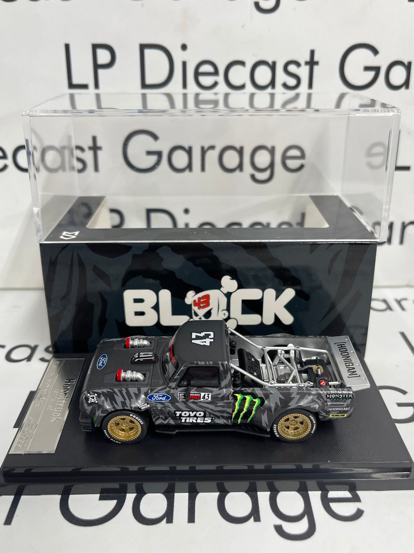 STREET WARRIOR 1977 Ford F-150 Hoonitruck Ken Block #43 1:64 Diecast Gold Rims