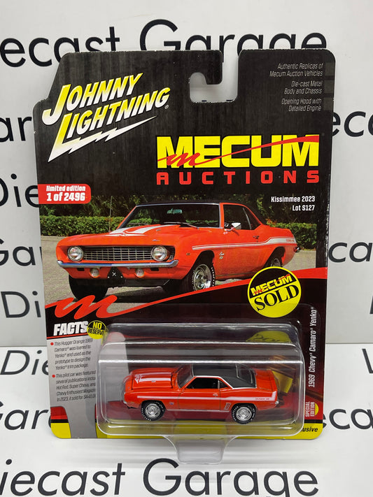 JOHNNY LIGHTNING 1969 Chevrolet Camaro Yenko Orange Mecum 1:64 Diecast