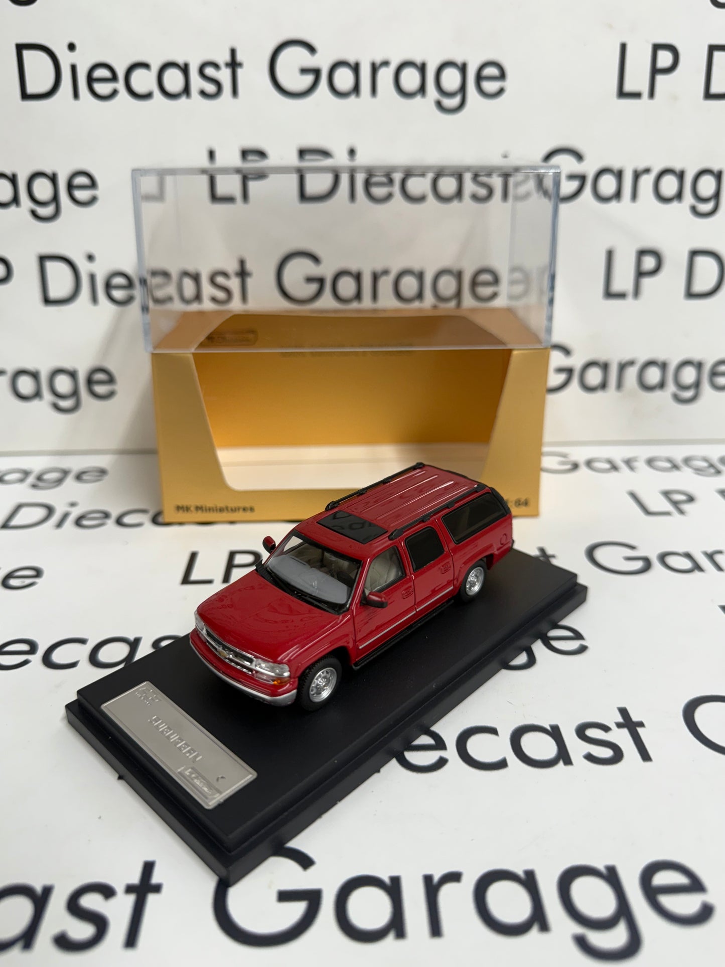 MK Miniatures 2003 Chevrolet Suburban Red 1:64 Diecast