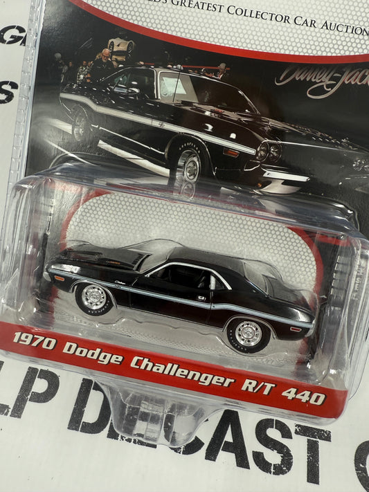 GREENLIGHT 1970 Dodge Challenger R/T 440 Black 1:64 Diecast Barrett Jackson