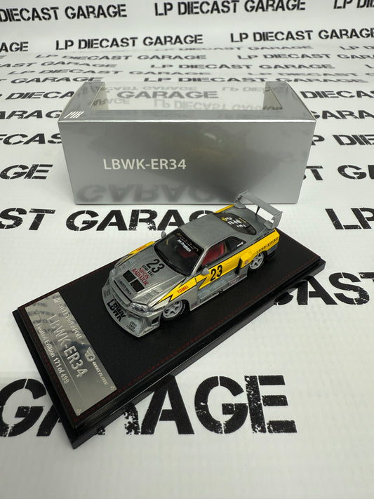 STREET WEAPON Nissan Skyline GT-R LBWK Raw Metal 1:64 Diecast Ghost Player