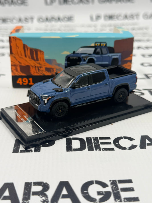 GCD 2024 Toyota Tundra TRD Pro Blue Truck 1:64 Diecast