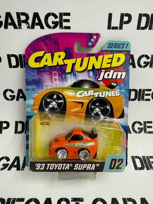 CARTUNED '93 Toyota Supra Orange JDM 1:64 Diecast Series 1
