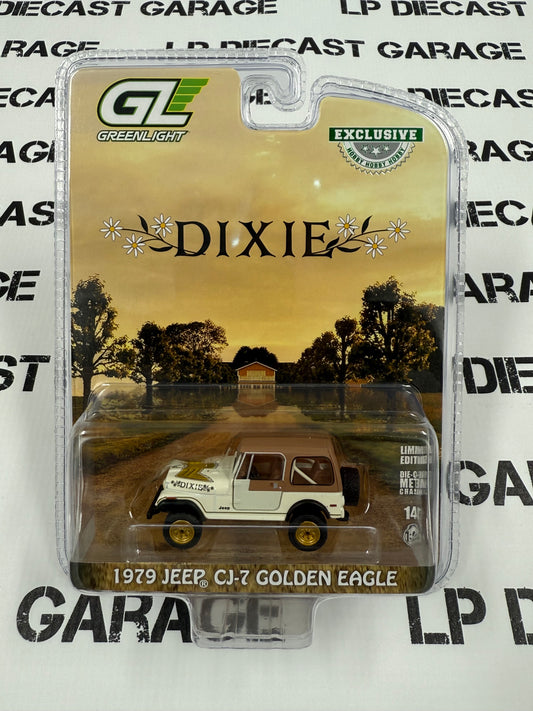 GREENLIGHT 1979 Jeep CJ-7 Golden Eagle Dixie 1:64 Diecast Hobby Exclusive