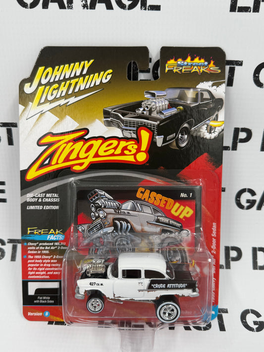 JOHNNY LIGHTNING 1955 Chevy Bel Air Gassed Up 1:64 Diecast Street Freaks
