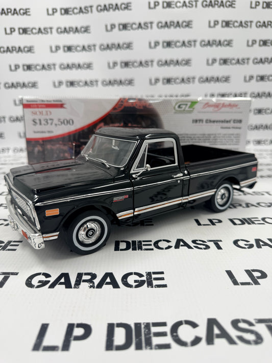 GREENLIGHT 1971 Chevrolet C-10 Truck Black 1:18 Diecast Barrett Jackson HWY61