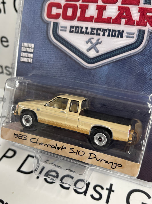 GREENLIGHT 1983 Chevrolet S-10 Durango Tan 1:64 Diecast Blue Collar