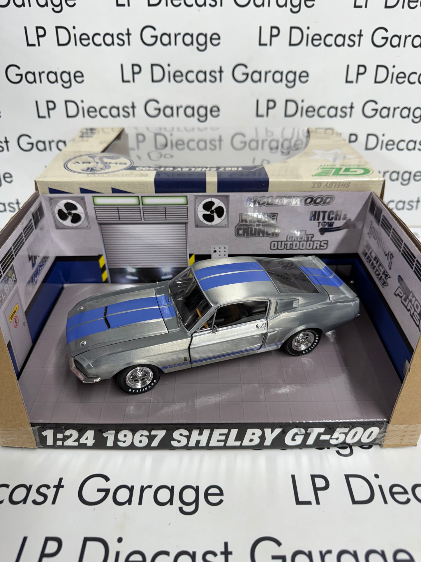 RAW GREENLIGHT 1967 Ford Mustang Shelby GT500 1:24 Diecast 2025 Expo Exclusive