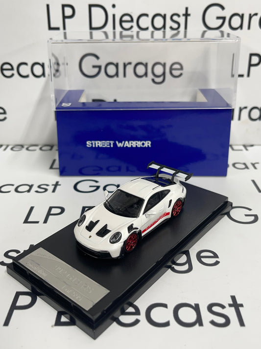 STREET WARRIOR Porsche 992 GT3 RS White & Red 1:64 Diecast Ghost Player