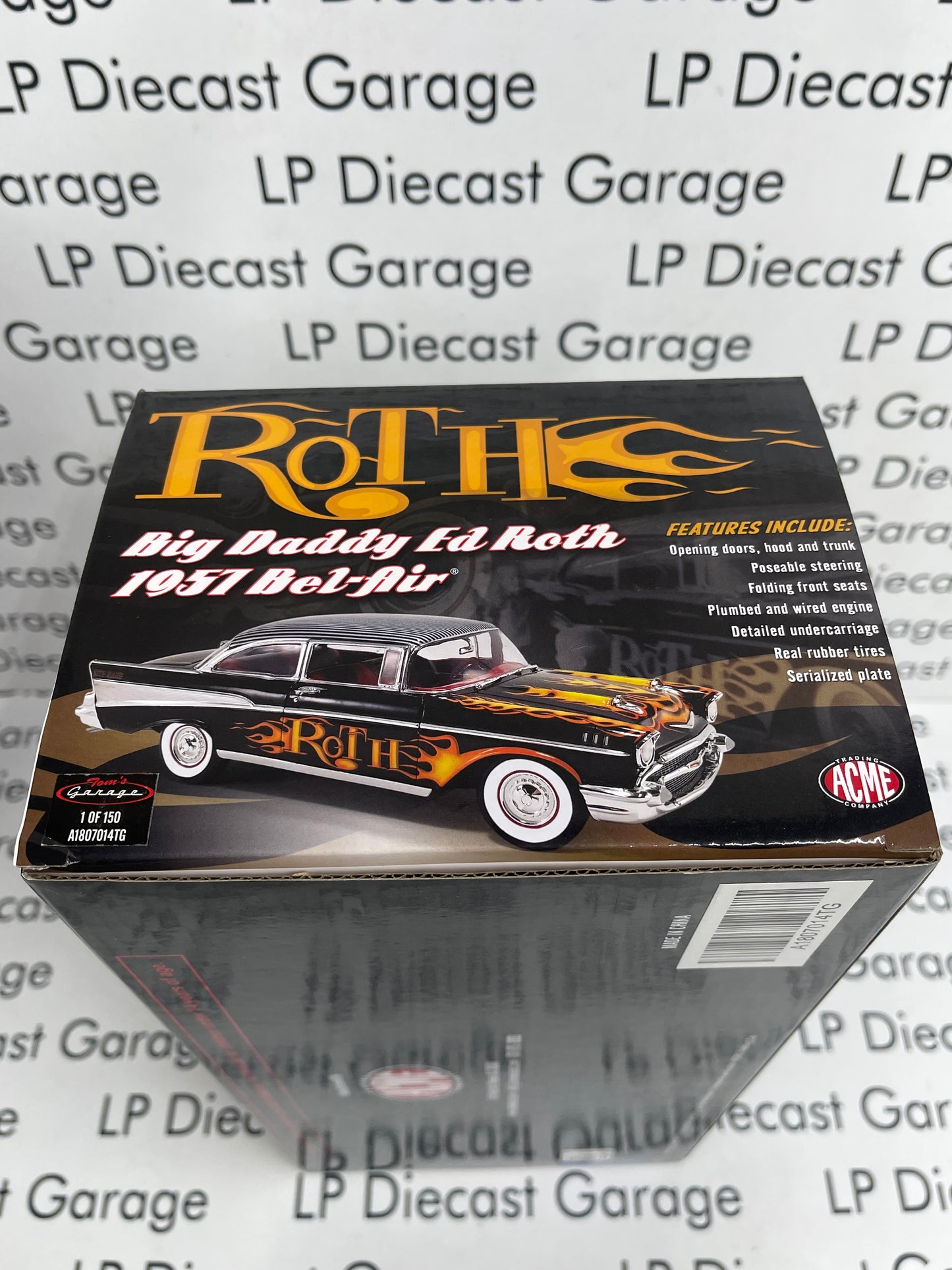 ACME 1957 Chevrolet Bel Air Big Daddy Ed Roth 1:18 Diecast A1807014TG Toms Garage