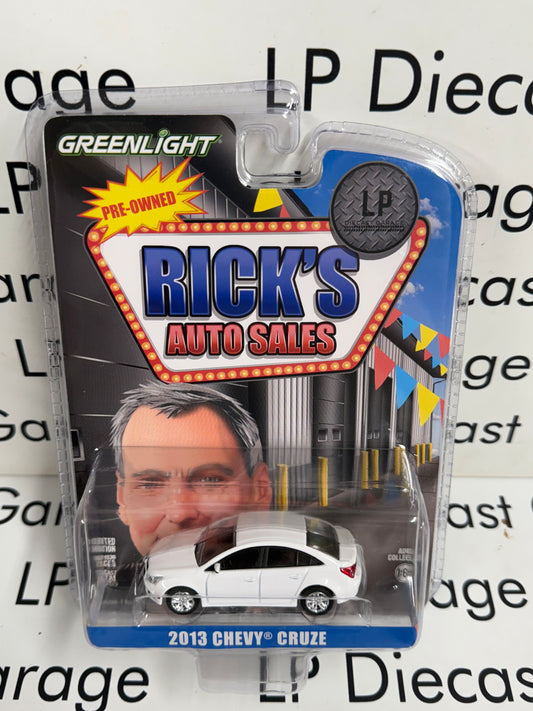 GREENLIGHT 2013 Chevy Cruze White LP Exclusive 1:64 Diecast Ricks Auto Sales