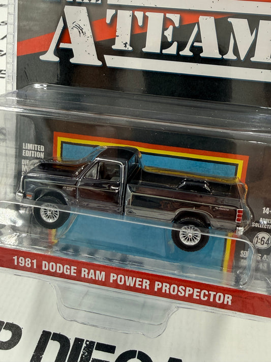 CHROME CHASE GREENLIGHT 1981 Dodge Ram Prospector A-Team 1:64 Diecast Hollywood