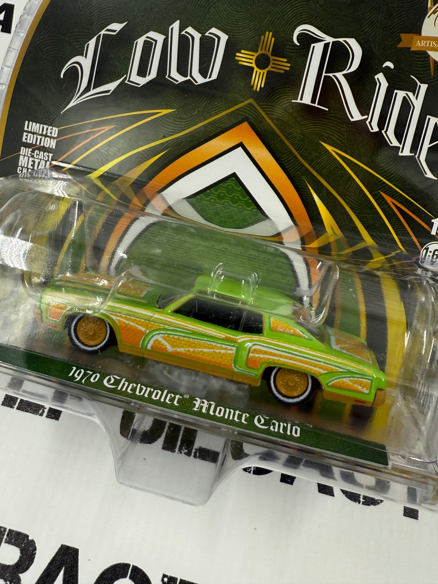 GREENLIGHT 1970 Chevrolet Monte Carlo Lowrider 1:64 Diecast Michael Heralda Exclusive