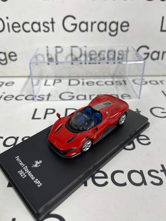 EDICOLA 2021 Ferrari Daytona SP3 Red 1:64 Diecast w/ Display Case