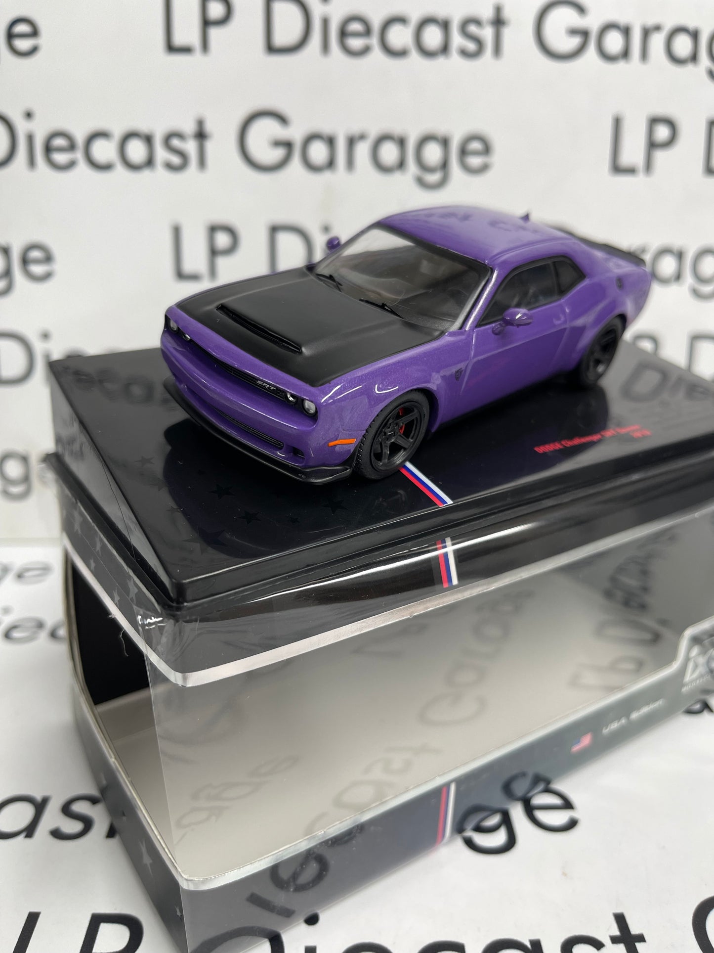 IXO Models 2018 Dodge Challenger SRT Demon Purple 1:43 Diecast USA Model