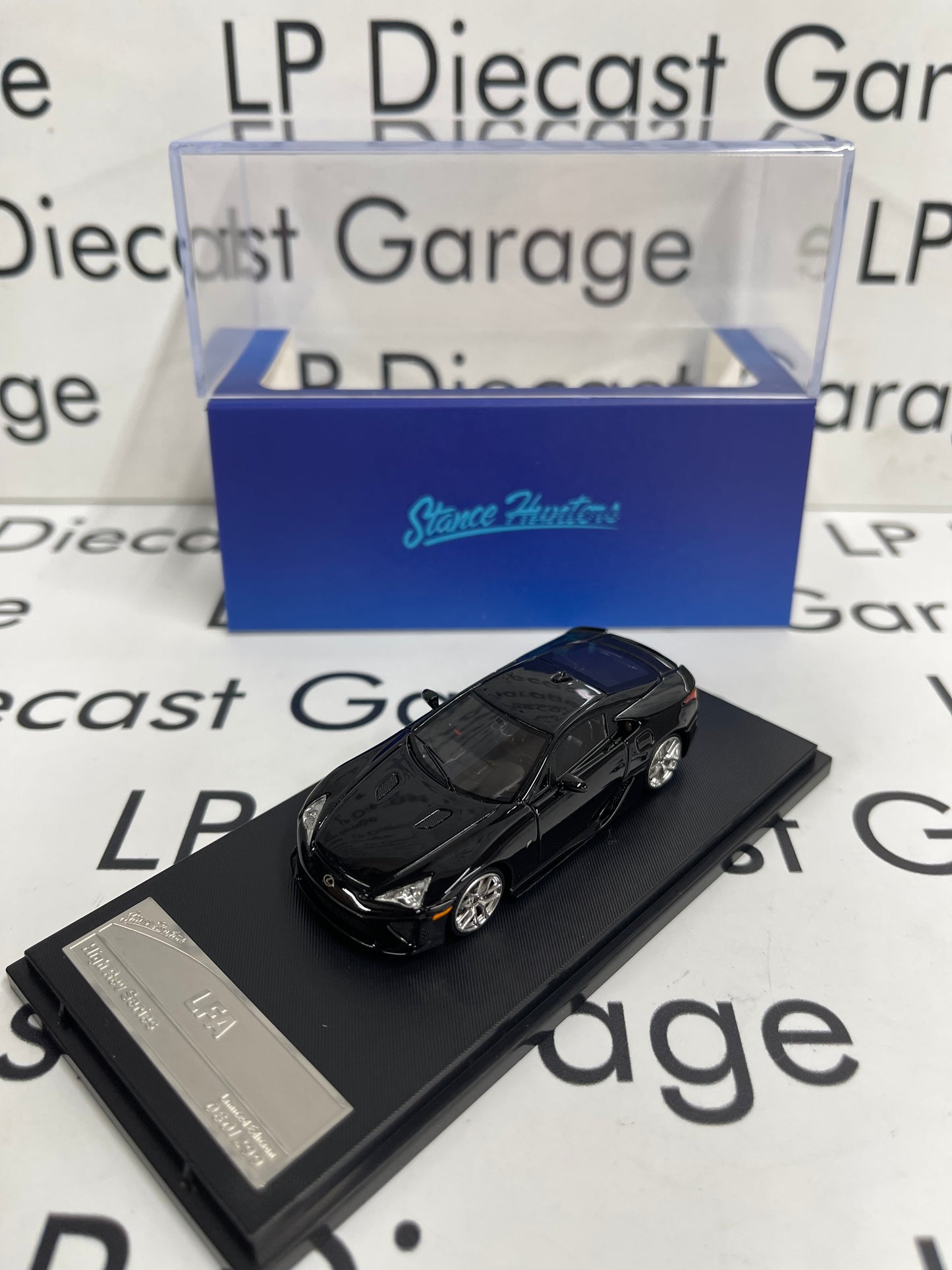 STANCE HUNTERS 2012 Lexus LFA Black 1:64 Resin Model High Rev Series