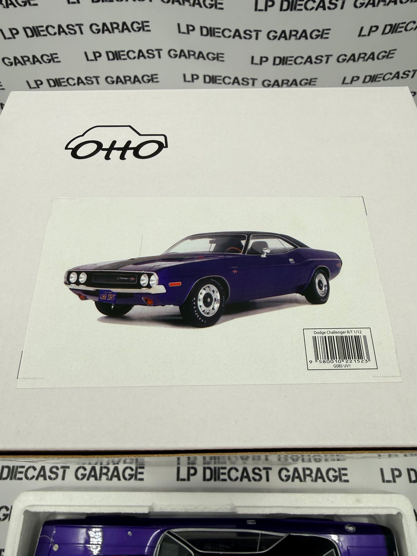 OTTO MOBILE 1970 Dodge Challenger Plum Crazy Purple 1:12 Scale Resin Model G083