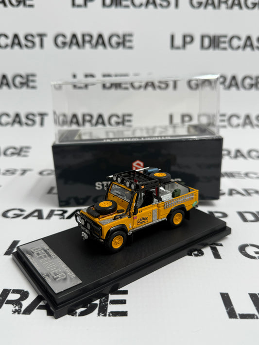 STREET WARRIOR Land Rover Defender Camel Trophy Yellow 1:64 Diecast